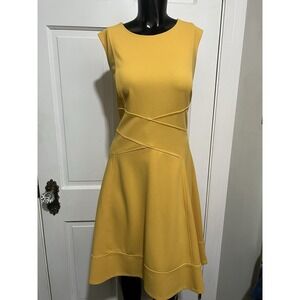Womens Mustard Yellow Tommy Hilfiger Dress Size 14